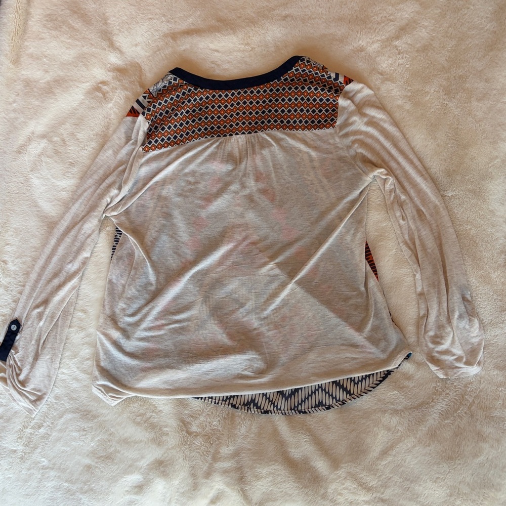 Multicolor Geometric Pattern Women's Top - Picture 3 of 3
